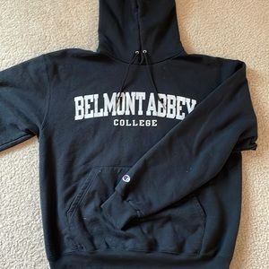 Champion Belmont Abbey sweatshirt.